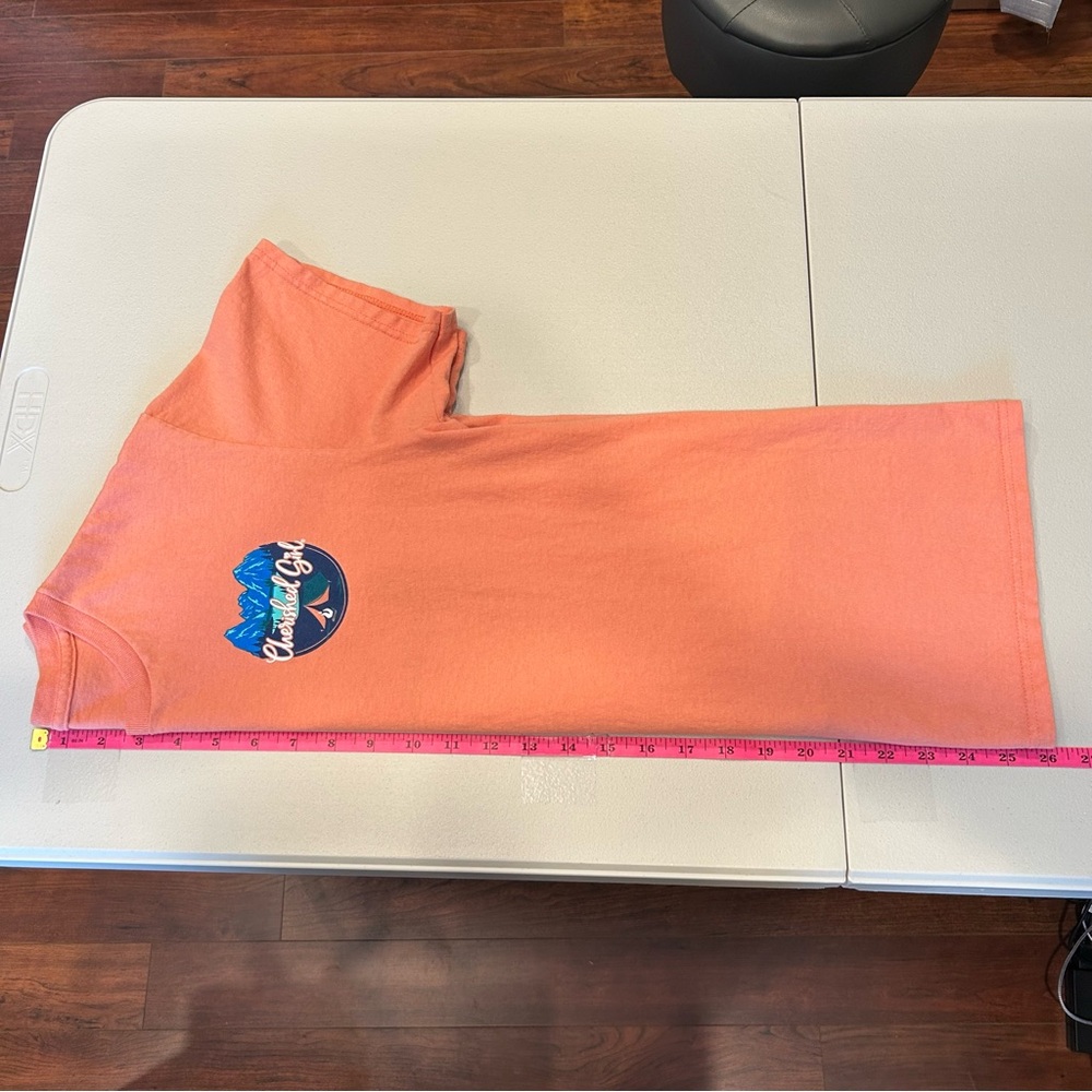 Women’s Graphic T-Shirt “It Is Well With My Soul” Coral Size Medium NO Size Tag - Picture 4 of 4